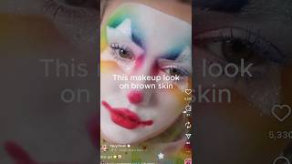Halloween Rainbow Clown Makeup 💕🤡🌈#makeup #makeuptips #halloween #halloweenmakeup #clown #clowns
