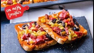 Tost Ekmeğinden Kahvaltılık Minik Pizza Nasıl Yapılır? Kolay Pizza Tarifi (Kahvaltılık Tarifler)