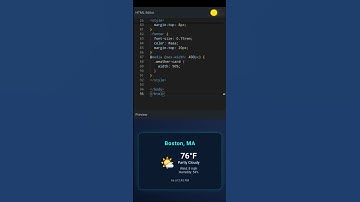 🌡️ Build This Sleek Weather Card for Your Website 🧊 #coding #programming #animation