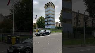 Cool Fire Department Training Tower Near The Road