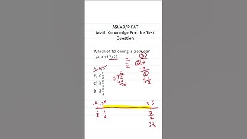 ASVAB/PiCAT Math Knowledge Practice Test Question: Comparing Fractions #acetheasvab w/ #grammarhero