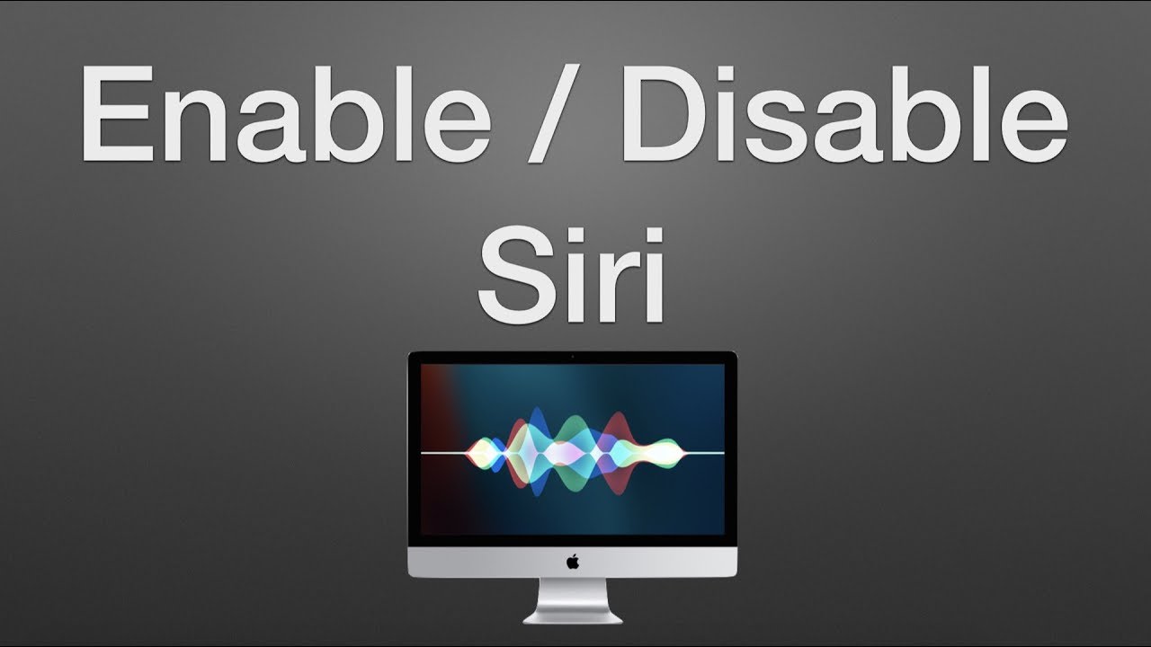 mac disable siri