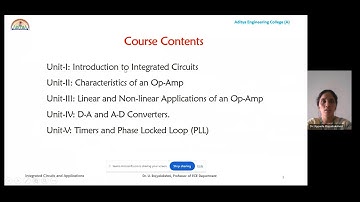 L1 - Introduction - Linear Integrated Circuits and its Applications (LICA)