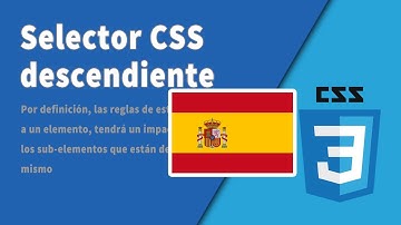 El Selector CSS descendiente