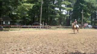 Cherokee Cantering around a barrel! WHAT! (READ DESCRIPTION)
