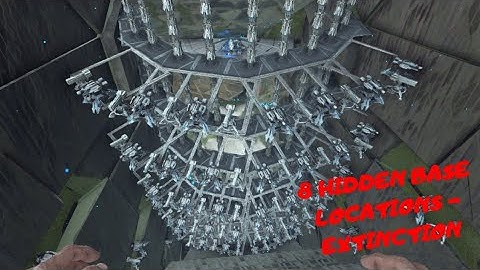 8 BEST HIDDEN BASE LOCATIONS - EXTINCTION - ARK SURVIVAL EVOLVED