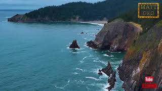 Haystack Rock and Oregon's Coastal Cliffs