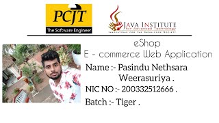 Web Project Task 03 | 1st Year | Semester 01 | Java Institute