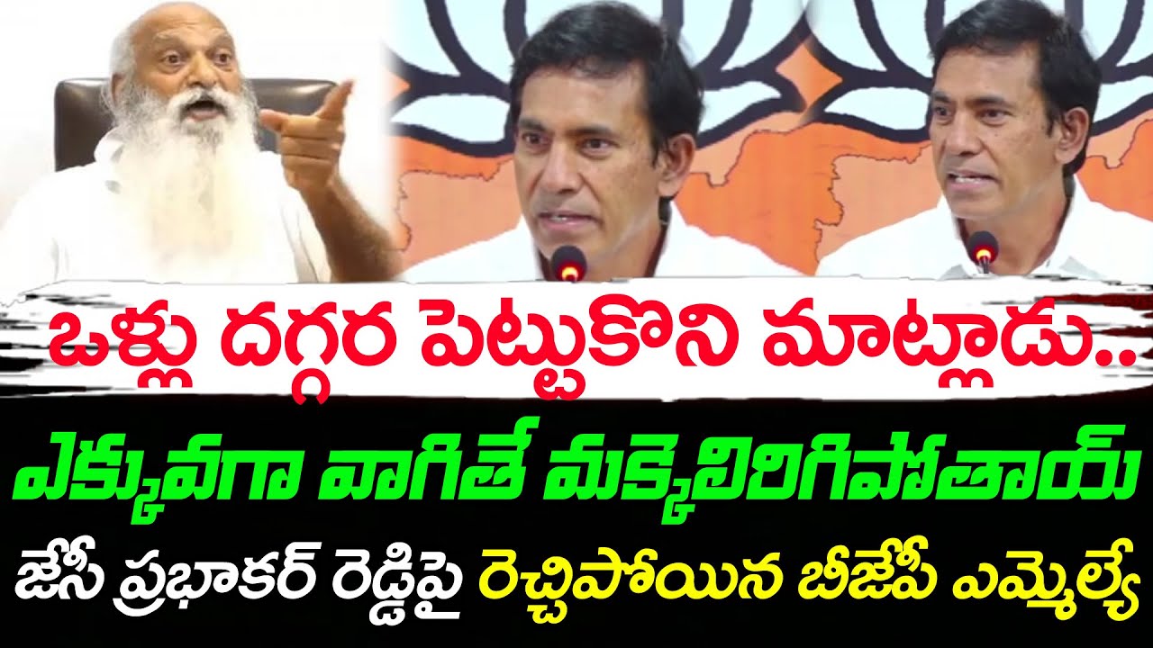 BJP Mla Parthasarathi Fire On Prabhakar Reddy Comments : Janam Kosam ...