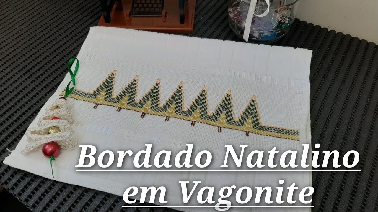 Bordado Natalino em Vagonite