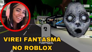 VIREI FANTASMA E ASSUSTEI UMA MENINA EM BROOKHAVEN | VEJAM A REAÇÃO DELA 🤣