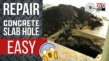 Easily Repair a Concrete Slab Hole and Replace Laminate Flooring | HOWTO DIY