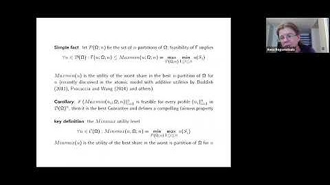 [COMSOC 21] Anna Bogomolnaia