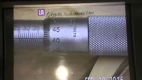 How to read a metric, mm micrometer