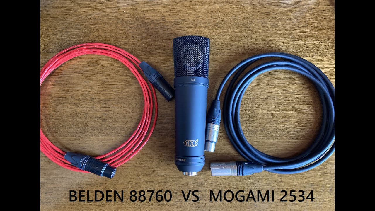 Mxl 03a マイクケーブル比較 Mogami2534 Vs Belden 760 Youtube