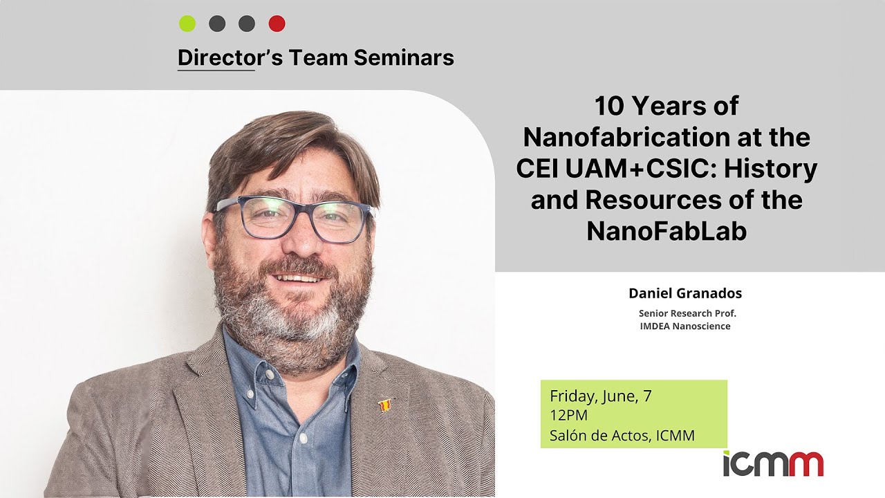 History and Resources of the NanoFabLab, by Daniel Granados