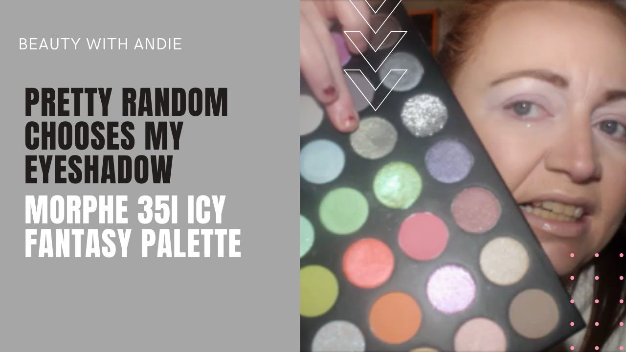 PRETTY RANDOM CHOOSES MY EYESHADOW DAY 6 LOOK 6 WEEK 4  MORPHE 35I ICY FANTASY & HOME BARGAINS HAUL