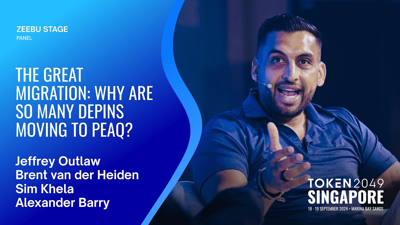 The Great Migration: Why are so many DePINs moving to peaq? - TOKEN2049  Singapore 2024