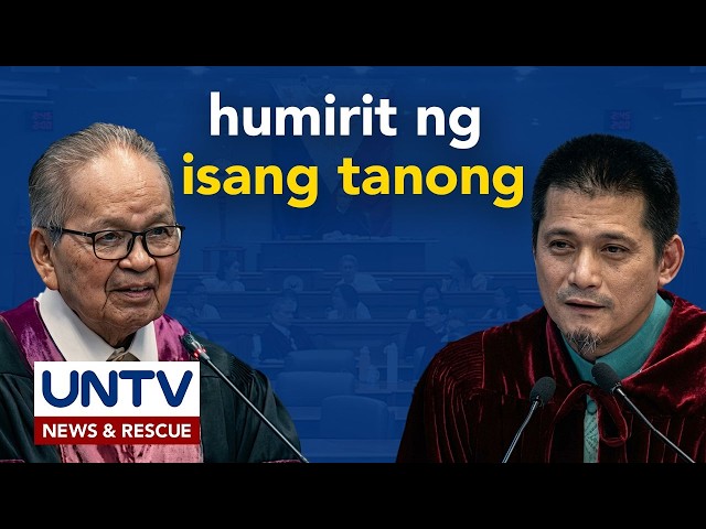 Sen.-judge Robin Padilla, humirit ng isang tanong kay Ret. Chief Justice Panganiban