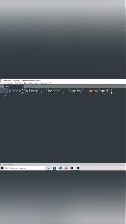 sep keyword argument in python #python tricks #python - YouTube