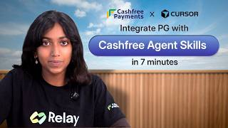 Cashfree Agent Skills Add a checkout with one prompt using Cashfree Agent Skills in 7 minutes