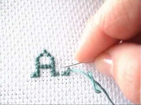 Alfabeto a punto croce ABC cross stitch 1° - Tutorial ricamo