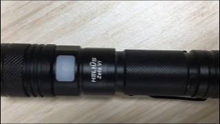 1000 lumens rechargeable zoomable led USB flashlight Helius Zeta VI