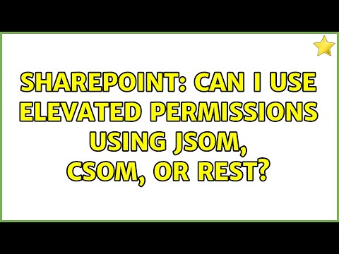 Sharepoint: Can I use elevated permissions using JSOM, CSOM, or REST?