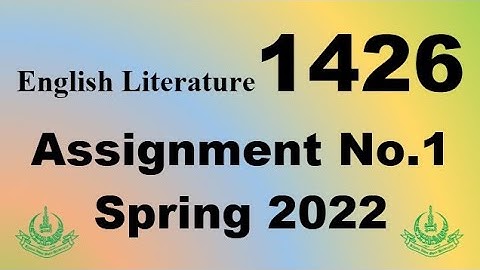 AIOU Code 1426 Solved Assignment No.1 Spring 2022