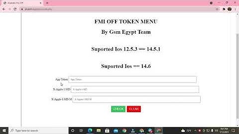 Alok  FMI OFF TOKEN MENU By Gsm Egypt TeamSuported Ios 12.5.3 == 14.5.1Suported Ios == 14.6