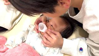 まりみなが赤ちゃんにK2シロップ飲ませるよ★ まりちゃんいずちゃんチャンネル