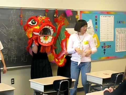 St. John Regional Catholic School does the lion dance