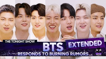 BTS Responds to Rumors About Their Fan Base and Potential Stage Names (Extended) | The Tonight Show