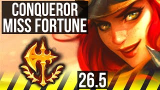 MISS FORTUNE &amp; Bard vs CAITLYN &amp; Lux (ADC) | Conqueror, 56K damage | KR Master | 26.5