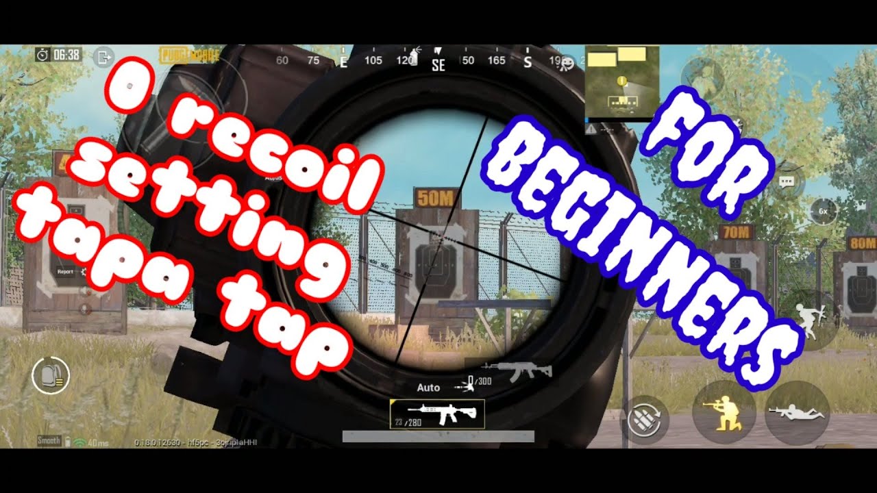 How to control gun Recoil easy sensitivity setting for pubg mobile