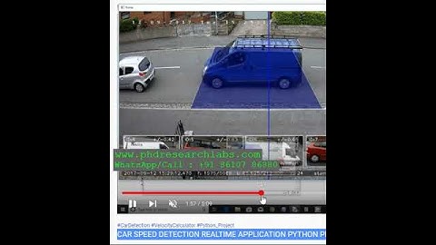 CAR SPEED DETECTION REALTIME APPLICATION PYTHON PROJECT