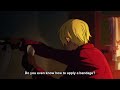 Sanji treated wounded Zoro scene One Piece Episode 1033 English Sub