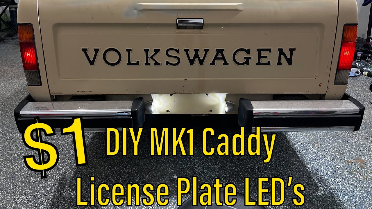 Fix VW Caddy License Plate Lighting Problem 