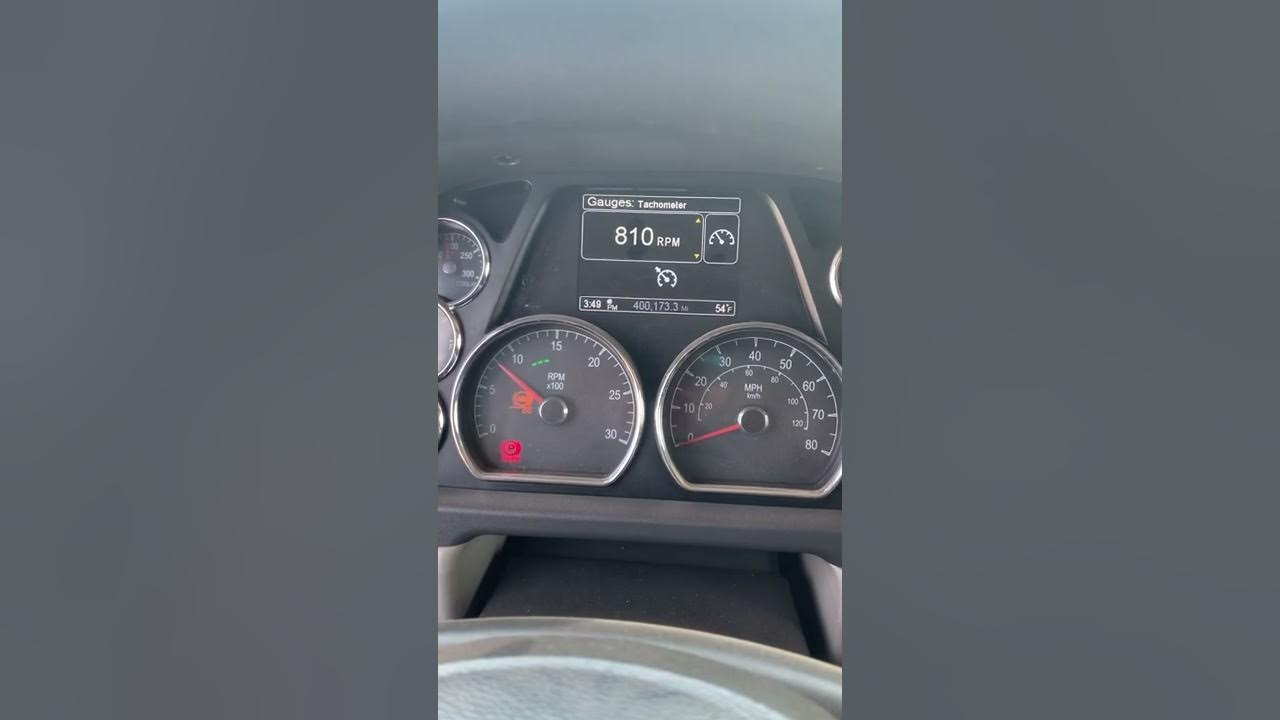 How to Idle a PTO on a Peterbilt 579 to 840 RPM YouTube