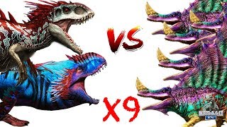 Индоминус и Юдон против 9 Приотродонов Jurassic World The Game прохождение на русском Индоминус и Юдон против 9 Приотродонов Jurassic World The Game прохождение на русском