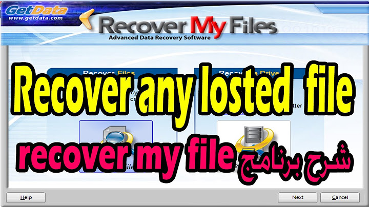 Hướng dẫn sử dụng recover my files