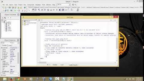 Membuat Kalkulator Sederhana dengan Delphi 7