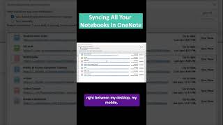 Syncing All Your Notebooks in OneNote