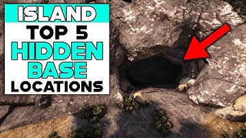 Ark Survival Evolved TOP 5 HIDDEN Base Locations On the ISLAND MAP