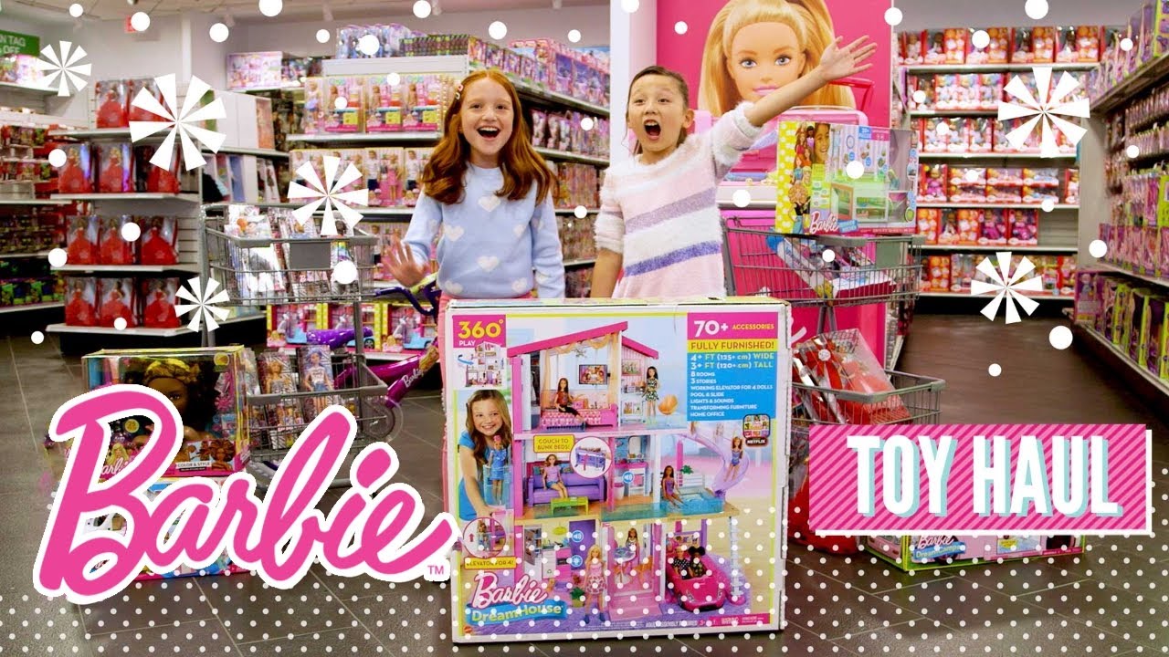 Memoria mal humor Jabón Barbie | 2018 Barbie Holiday Haul at the Mattel Toy Store - YouTube