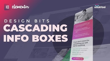 Cascading Info Boxes in Elementor