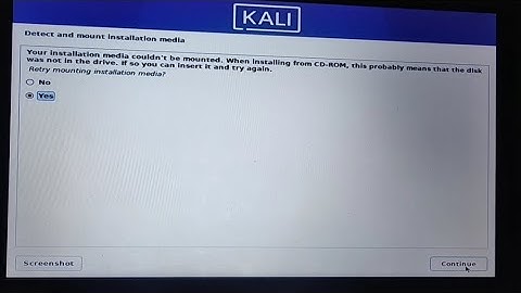 your installation media couldn