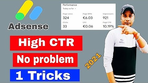 High CTR problem 100% solve 2021 | high CTR | high CTR in YouTube AdSense | CTR | Adsense