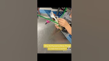 We used the Engineer Design Process to create back scratchers.
