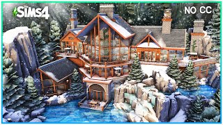 Sims 4 Mountain Cabin [No CC]  Sims 4 Speed Build | Kate Emerald